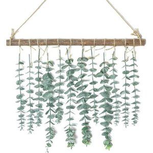 Bathroom Decor Artificial Eucalyptus Wall Hanging Decor-Fake Leaves Greenery